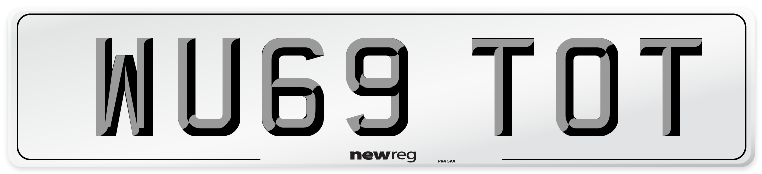 WU69 TOT Number Plate from New Reg